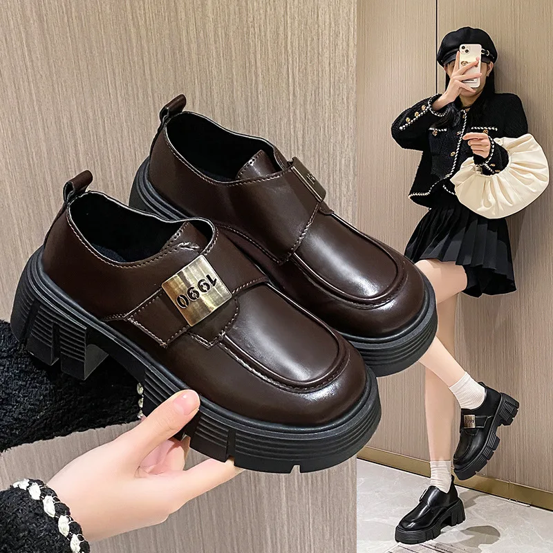 Обувь Кроссовки на платформе Женская мода 2025 года толстой подошве Новые