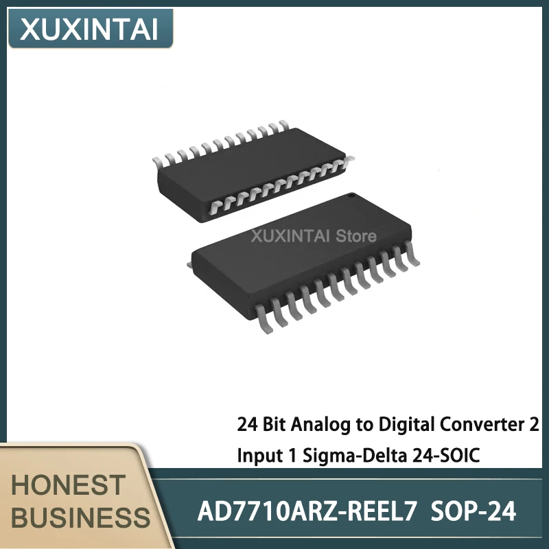 

5Pcs/Lot AD7710ARZ-REEL7 AD7710ARZ 24 Bit Analog to Digital Converter 2 Input 1 Sigma-Delta 24-SOIC