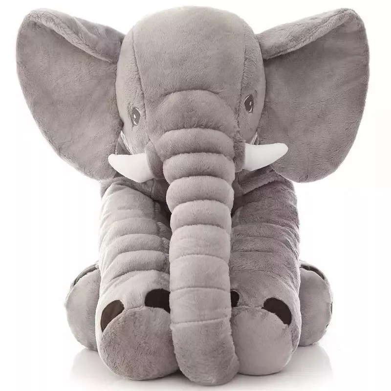 

Lovely Appease Elephant Soft Pillow on the Bed Cushion Sofa Soft Sleeping Stuffed Animals Plush Toys Baby Gifts for Children