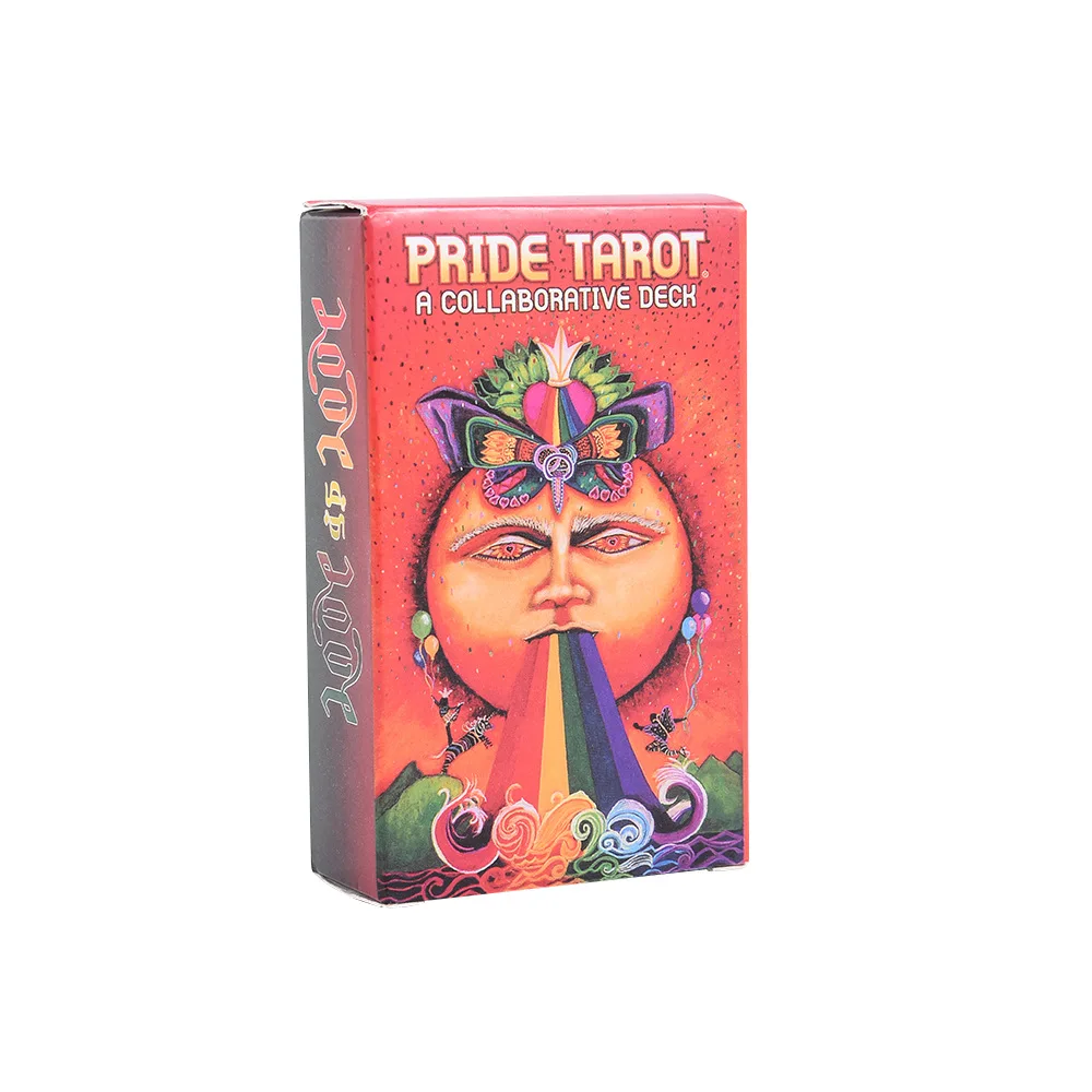 

Pride Tarot A Collaborative Deck Colorful Cards in English For Family Friends Party Entertainment Puzzle Interaction Board Game