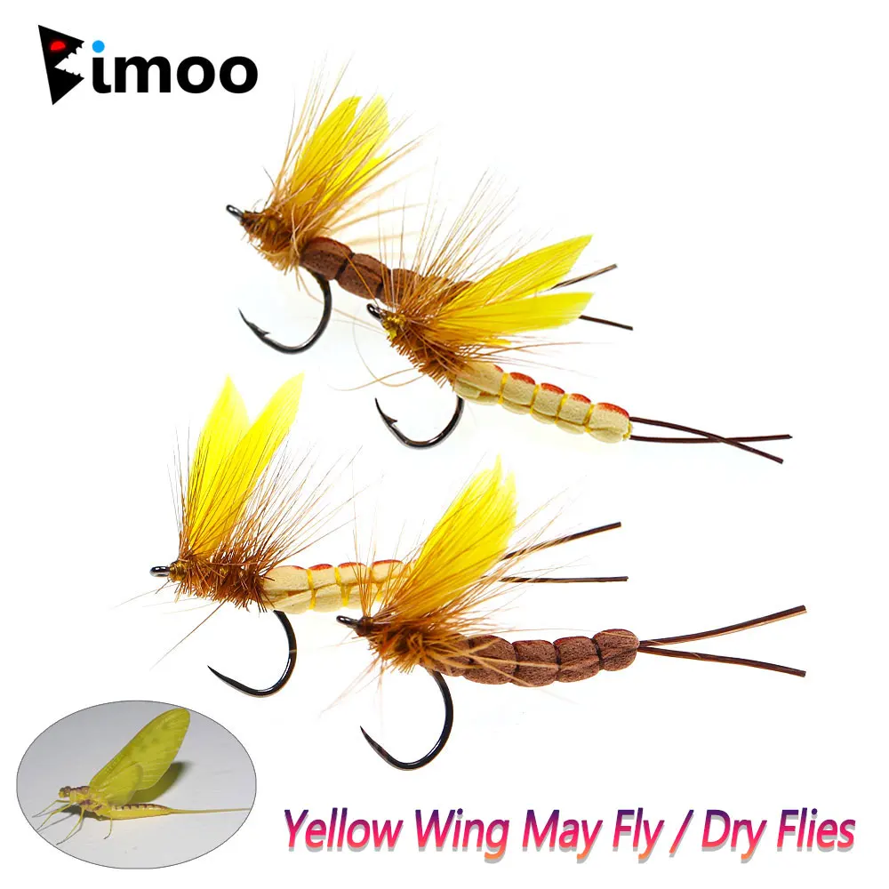 Bimoo 6 шт. #8 #10 жёлтый Драконий перо крыло Mayfly бородка и неглиже сухая мушка Рокки река Басс искусственная приманка Bimoo 6 шт. #8 #10 жёлтый Драконий перо крыло Mayfly бородка и неглиже сухая мушка Рокки река Басс искусственная приманка