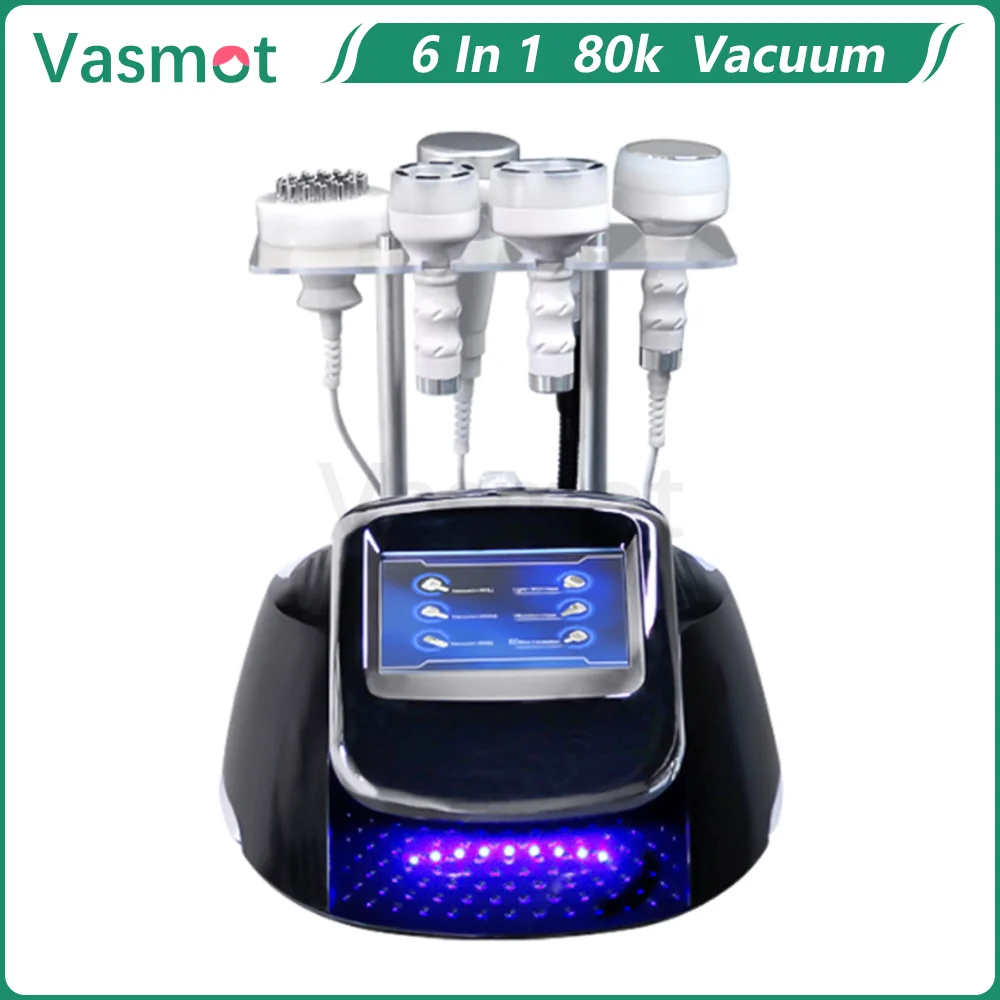 

Вакуумная кавитационная косметическая машина для похудения 6 в 1 80k, ультразвуковая кавитация 5D + RF + вакуумная машина для похудения тела, формирование тела