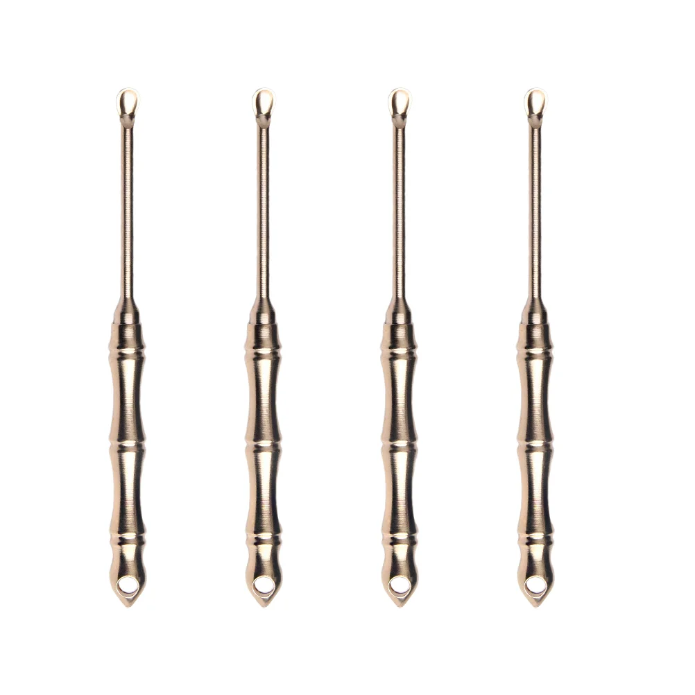 

Ear Pick Tool Cleaner Toothpicks Wax Brass Earwax Cleaning Keychain Cleansing Spoon Portable Reusable Picks Hand Durableearpick