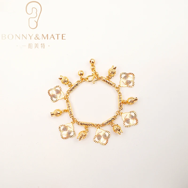 2024 новая модная позолоченная женская цепочка нерегулярный браслет-подвеска