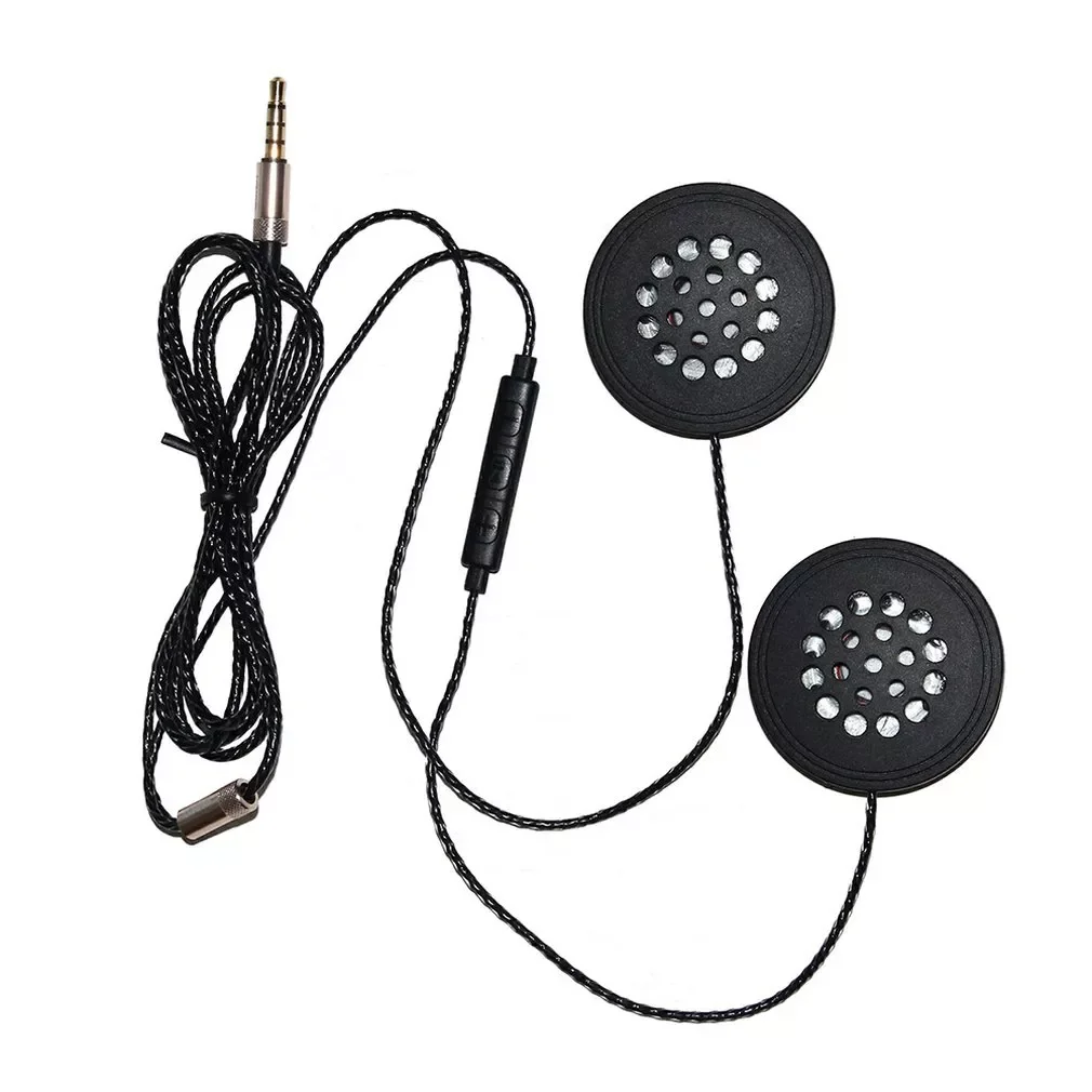 

Motorcycle Helmet Headset 3.5mm Jack Wired Earphones Music Headphones with Handsfree for Motorbike Rider