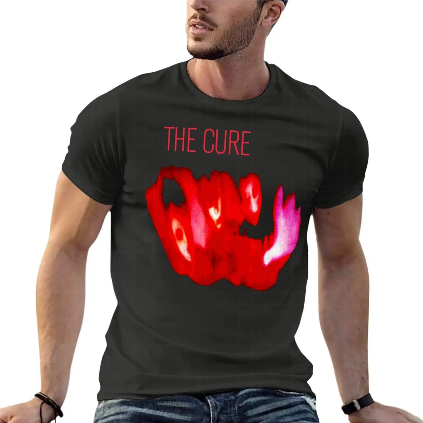 

The Cure порнография Роберт Смит гот Рок большого размера Футболка Harajuku мужская одежда 100% хлопок уличная одежда большого размера топы футболки