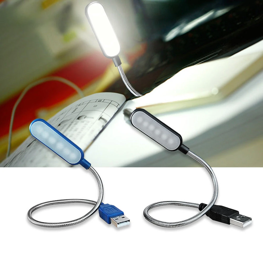 

Портативный USB-ночник для чтения с 4 светодиодами, настольная лампа белого/теплого цвета для ноутбука, внешнего аккумулятора, ноутбука, ПК, компьютера