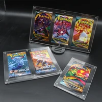 12345 slot pokemon case card packs holder display collection game cards protector magnetic clear magic yugioh plexiglass box