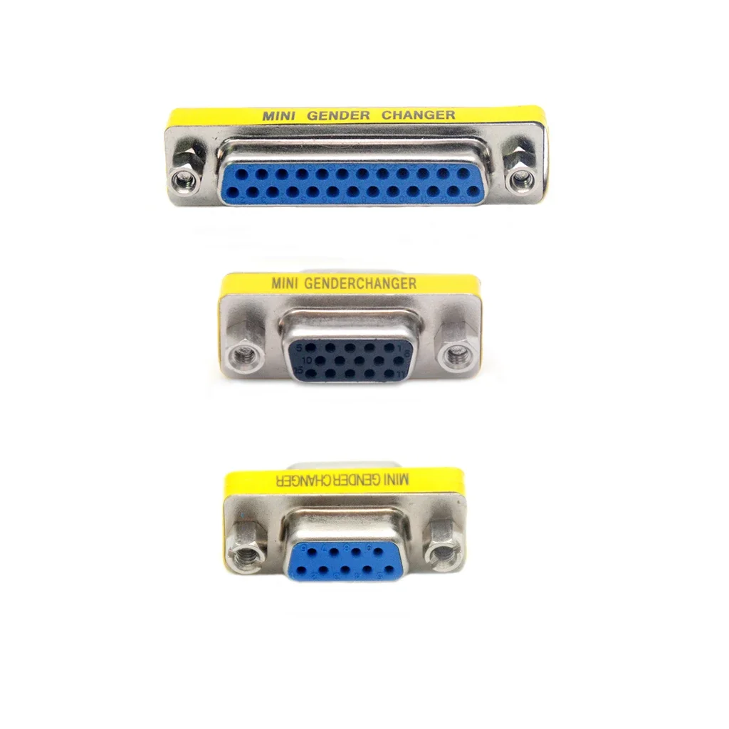 Фото DB9 9-контактный DB25 25-контактный DB15 15-контактный VGA «папа-папа/мама-мама»/папа-мама Мини-адаптер для смены пола Разъем RS232 №1