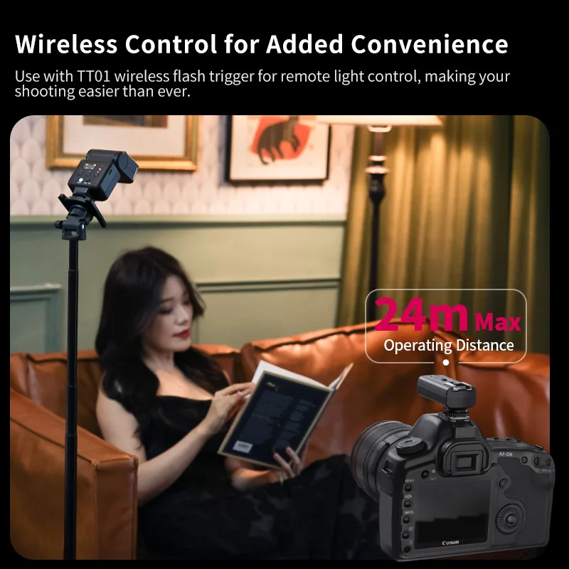 Беспроводная вспышка Ulanzi F32 Speedlite для камеры Sony Canon Nikon Fuji Olympus Pentax