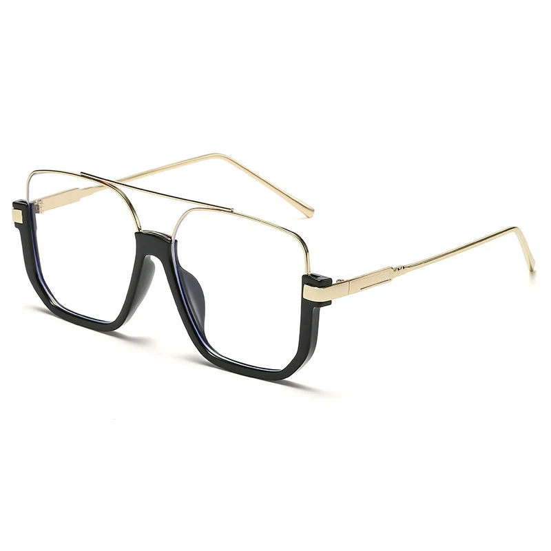 Очки в стиле ретро с двойным лучом и большой оправой