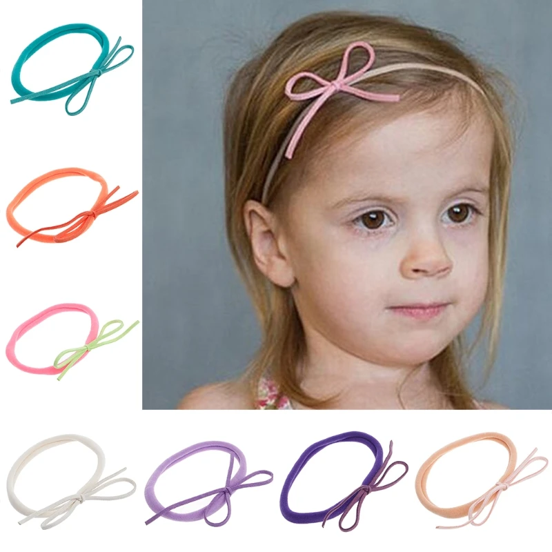 

10Pcs Headband Kids Girl Baby Toddler Bow Elastic H Band Headwear Accessories