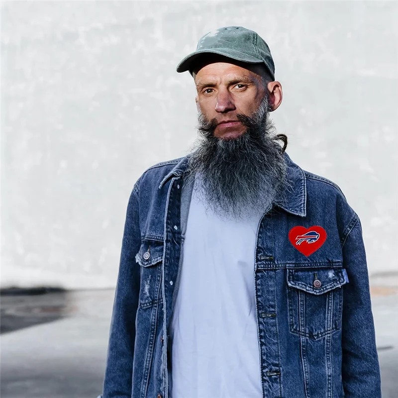 3-х шт. нашивка с вышивкой логотипа команды регби шлема и в виде сердца железная