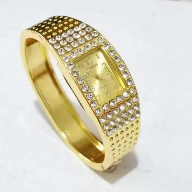 Часы с позолоченным браслетом винтажные женские часы квадратным - купить по