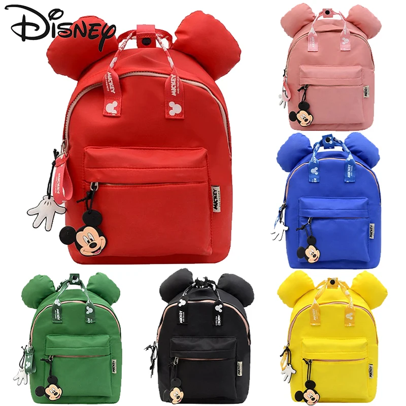 

Disney Children Backpack Anime Cartoon Mickey Mouse Schoolbag Kindergarten Baby Fashion Style Waterproof Wear-Resistant Backpack
