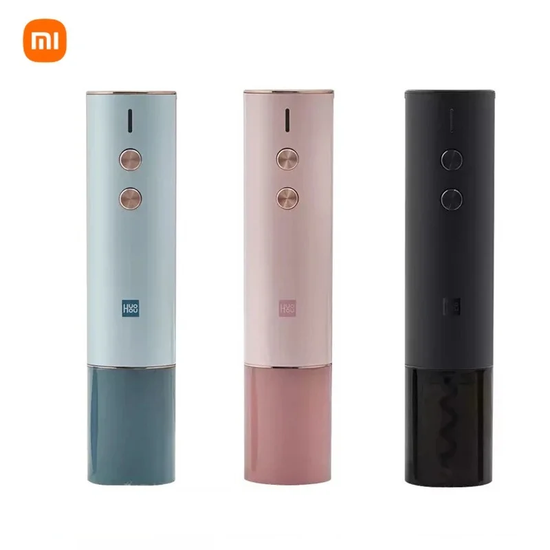 

Xiaomi Youpin Huohou Automatic Colorful Red Wine Bottle Opener Electric Corkscrew Foil Cutter Cork Out Tool 6S Opener for Gifts