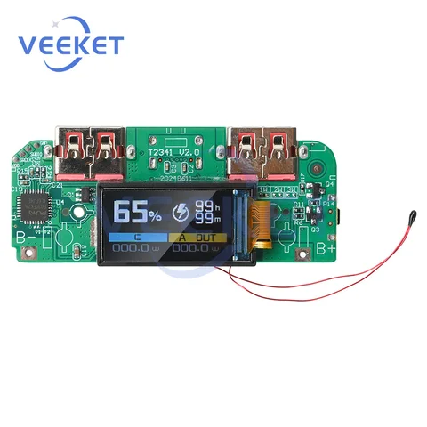 Модуль быстрой зарядки diymore 22.5 Вт с цветным экраном