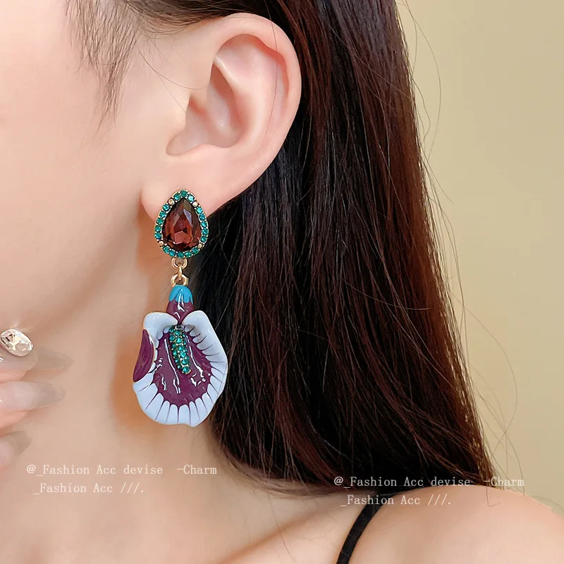 Винтажные серьги с градиентом