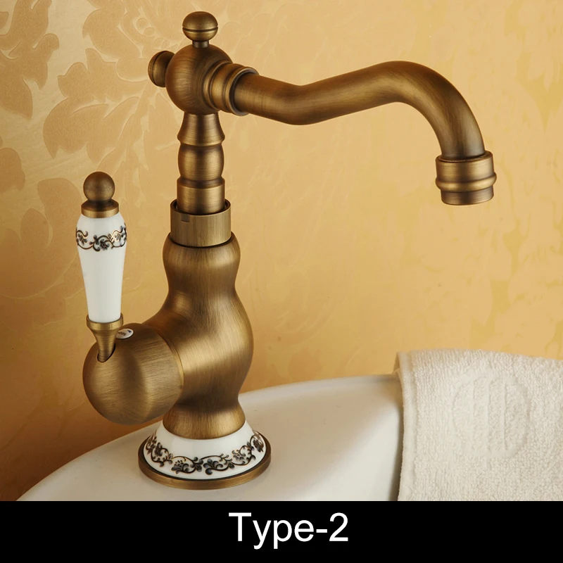 

Смеситель для раковины ELLEN HOMEDECOR бронзовый