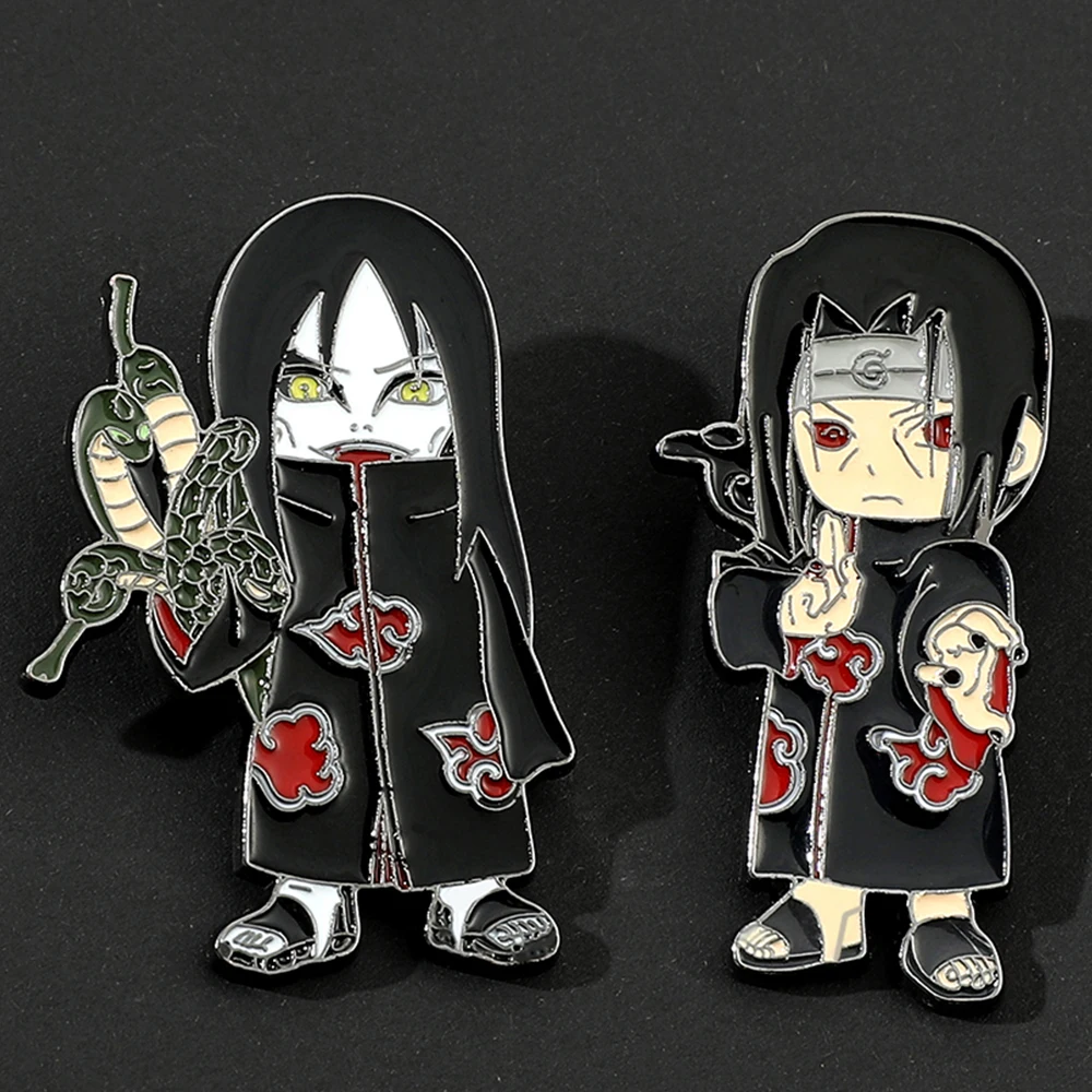 

Japan Anime NARUTO Charms Brooch Cartoon Orochimaru Pain Metal Enamel Lapel Pin for Fans Collection Jewelry Accessories Toy Gift
