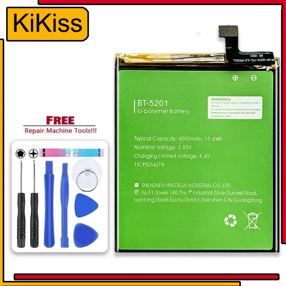 Сменный аккумулятор BT-5201 емкостью 4000 мАч для мобильного телефона LEAGOO Power 2 Power2 Pro