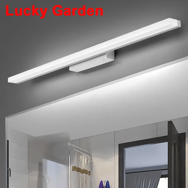 

Vanity Lamp Toilet Mirror Bedroom Inside Bathroom Led Wall Mounted Cosmetic Table Dressing Makeup Above Modern Light Scone Black