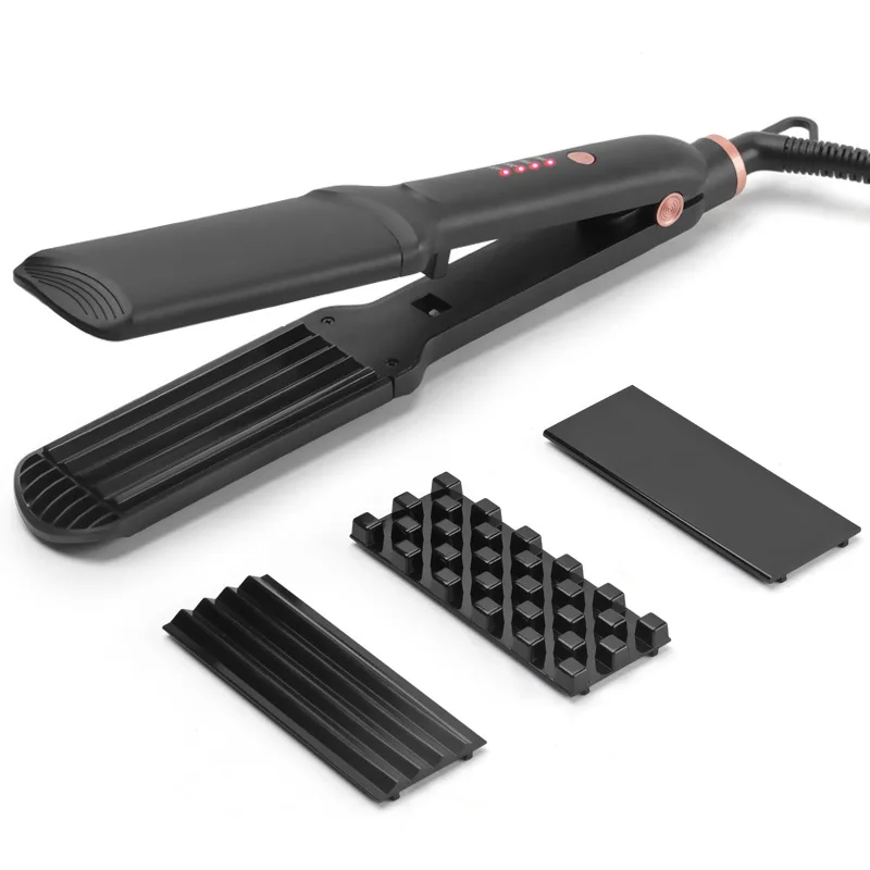 

3 in 1 Electric Hair Straightener Ceramic 3D Fluffy Curler Corrugated Flat Iron Fast Heating Professional Hair Styling Tools