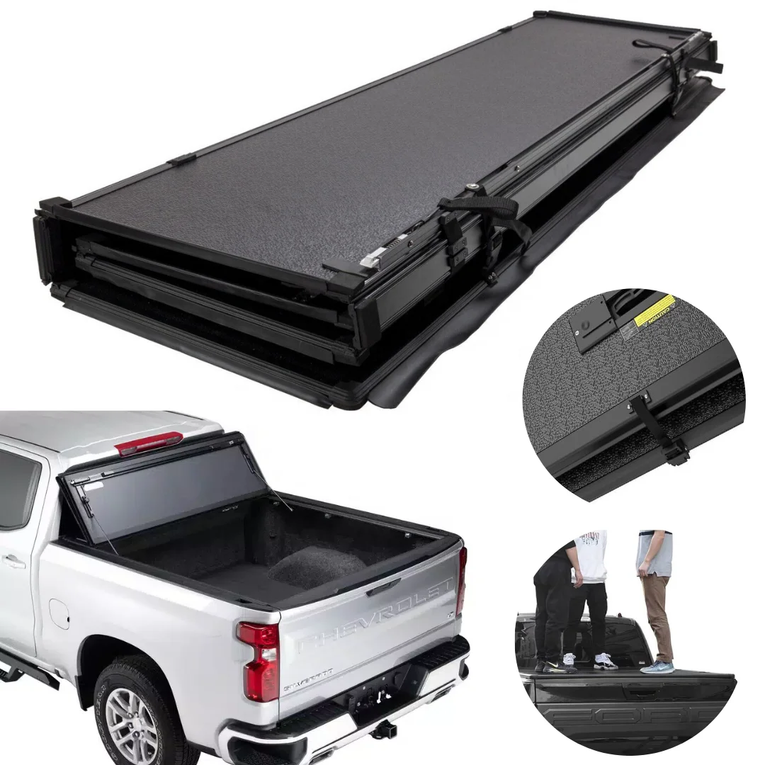Лучший твердый переплет Tonneau Trifold Cover для Chevrolet Colorado GWM Silverado