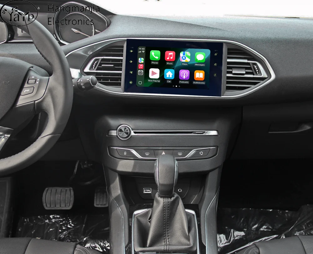 Фото HMG Android авто радио для Peugeot 208 2008 308 T9 308S 2013-2024 Carplay автомобильный радиоприемник GPS-навигация мультимедийный плеер авторадио №2