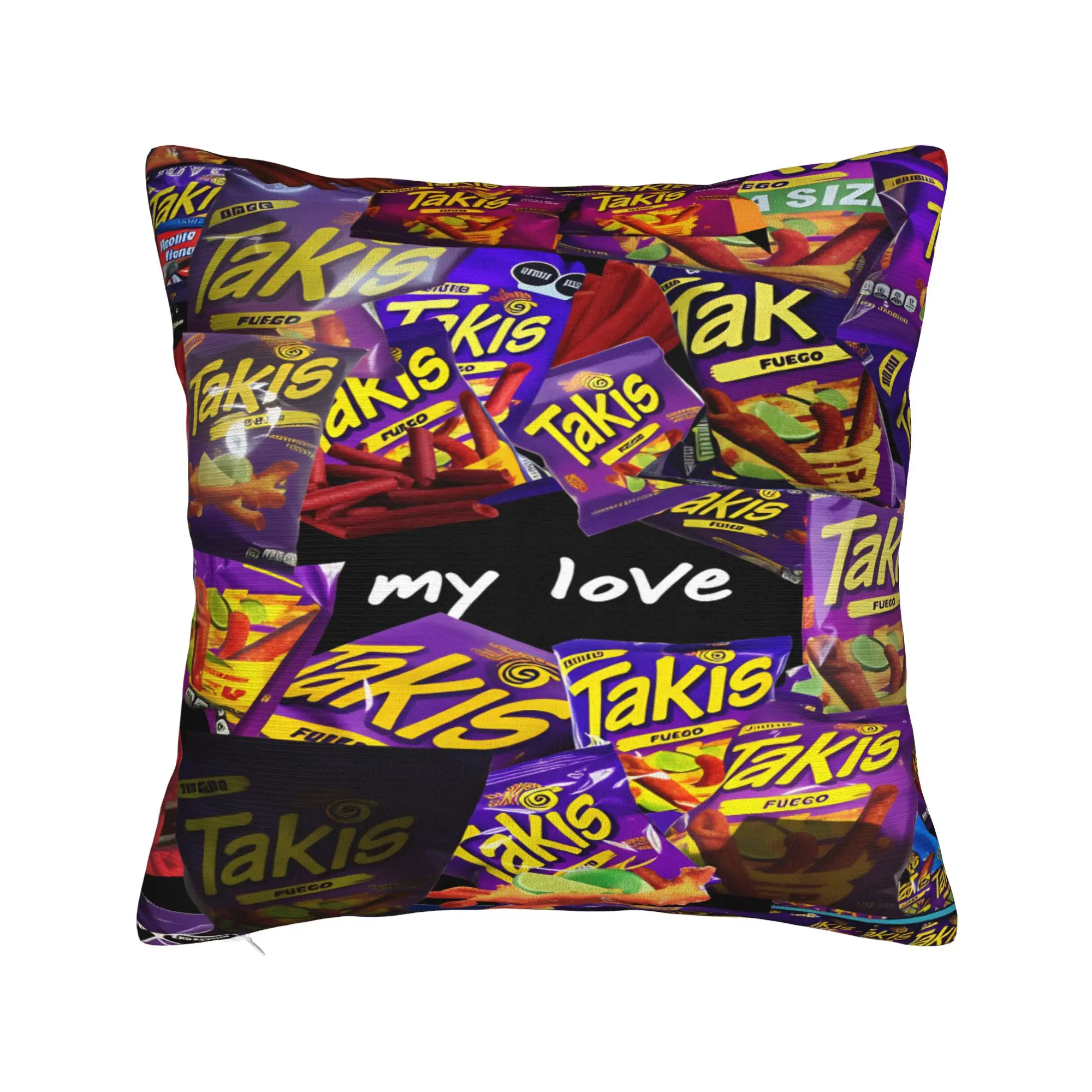 Фото Наволочка Takis Chips Чили, милая забавная наволочка для дивана, кровати, наволочки для гостиной №2