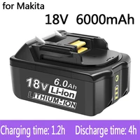 100 original makita 18v 6 0ah rechargeable power tools battery 18v makita with led li ion replacement lxt bl1860b bl1860 bl1850
