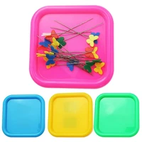 1pc magnetic sewing pincushion square needle pin storage case quilting pins organizer box for sewing embroidery needles holder