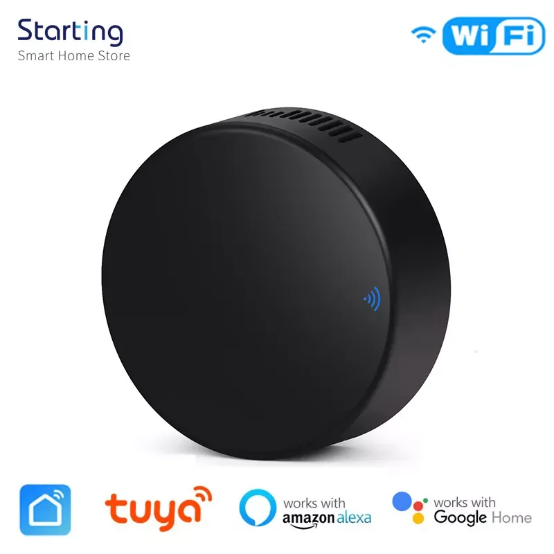 

Tuya Smart WiFi+IR Remote Controller For TV DVD Air Conditioner Smart Life APP Voice Remote Control Work With Alexa Google Home