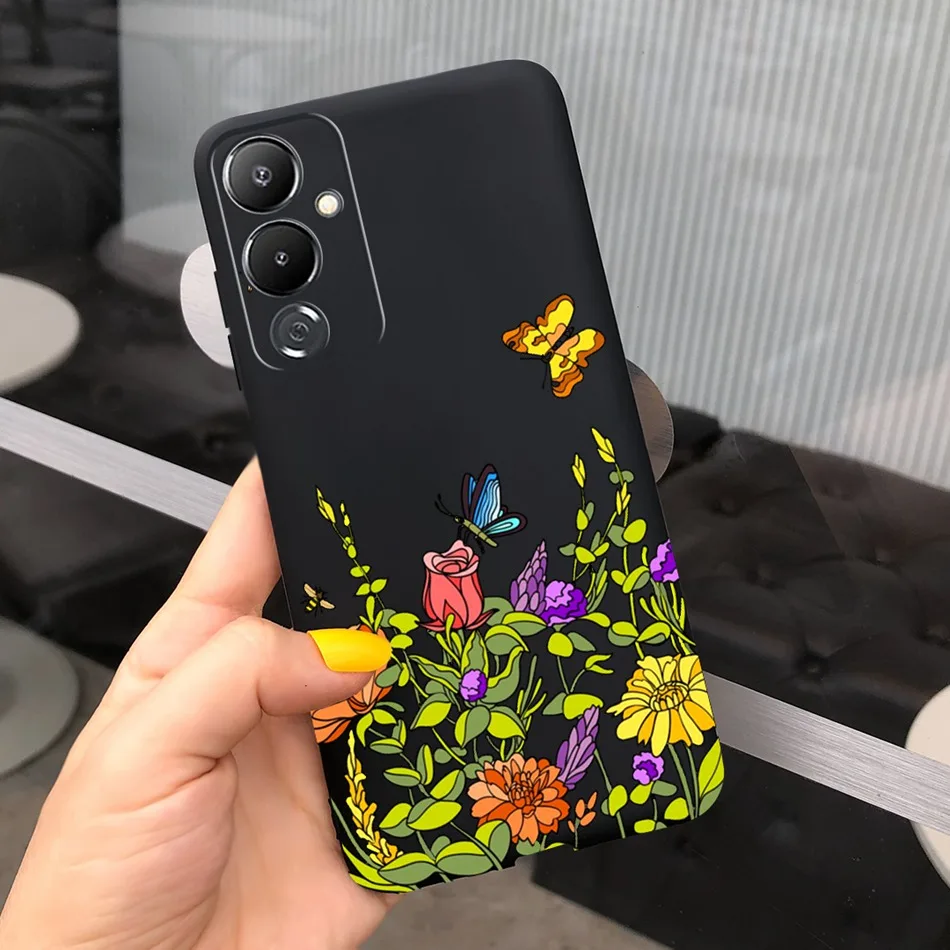 Мягкий силиконовый бампер ярких цветов для Tecno Pova 4 LG7n / Pro LG8n