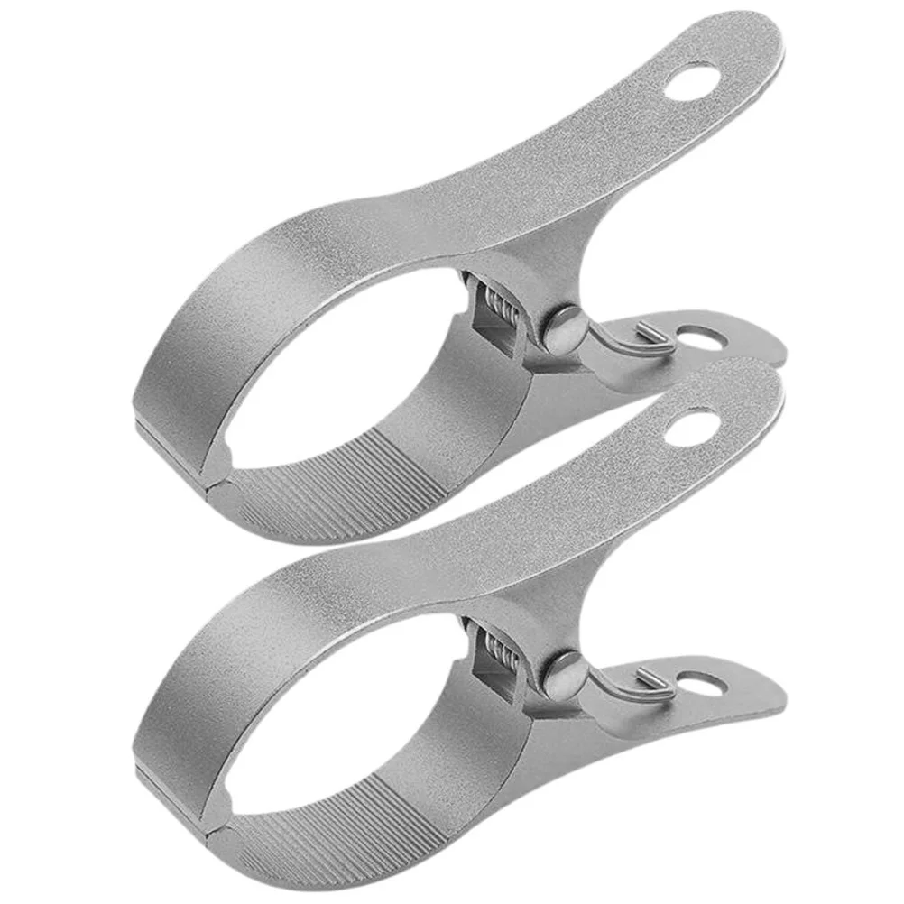 

2 Pcs Windproof Clothespin Beach Quilt Big Towel Clips Drying Blanket Balcony Clothespins Aluminum Alloy Socks Clamps Vacation