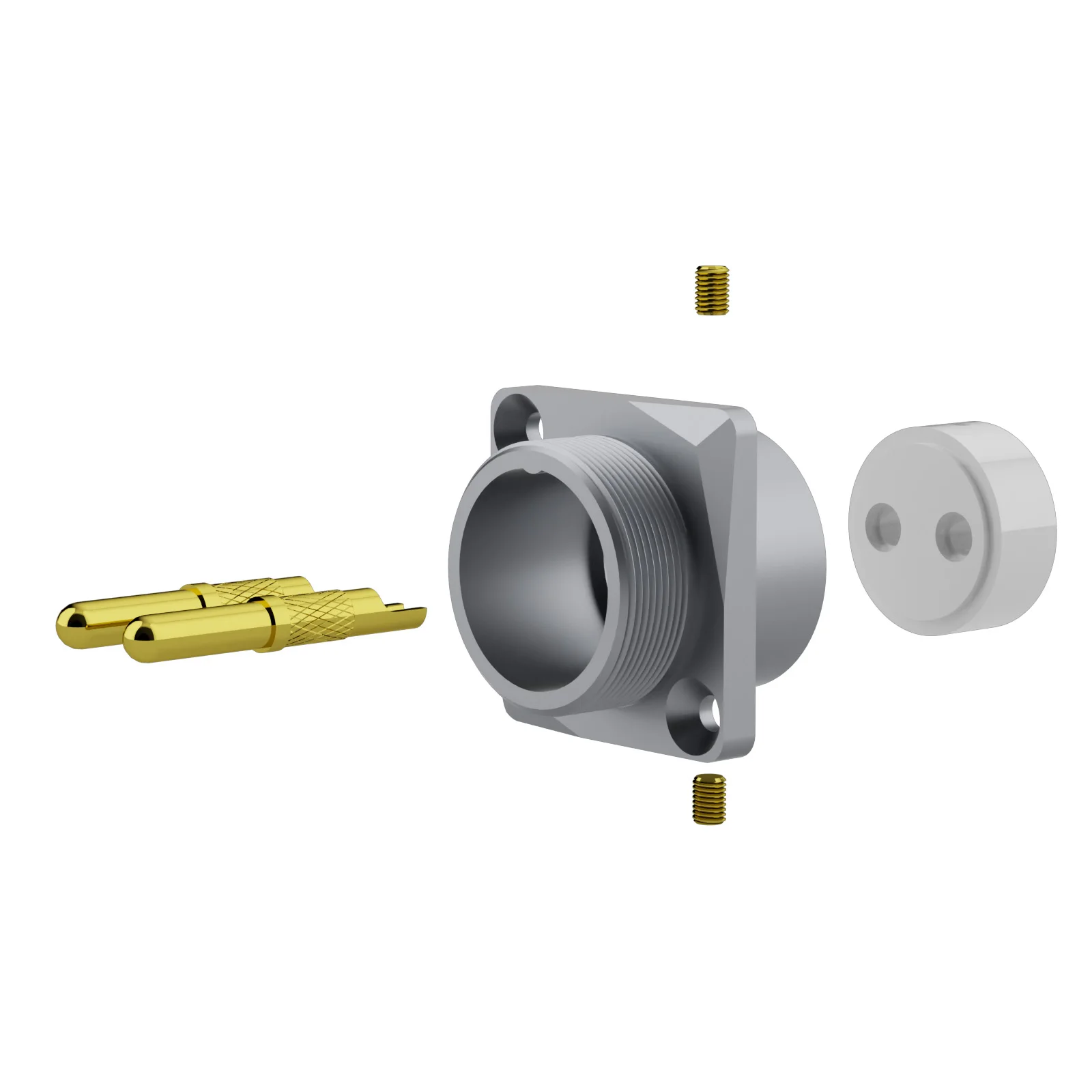 Монолаudio GM16G 2-контактный GX16 штекерный разъем шасси из чистой меди 24-каратного