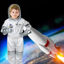 Childrens Party Game Astronaut Costume Role-Playing Halloween Costume Carnival Cosplay Full Dressing Ball kids Rocket Space Suit