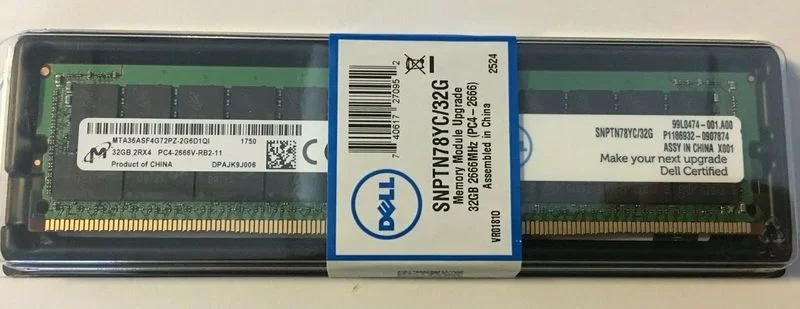 

Оперативная память R930 R940 R730XD R740XD 32G DDR4 PC4-2666V, карта памяти сервера