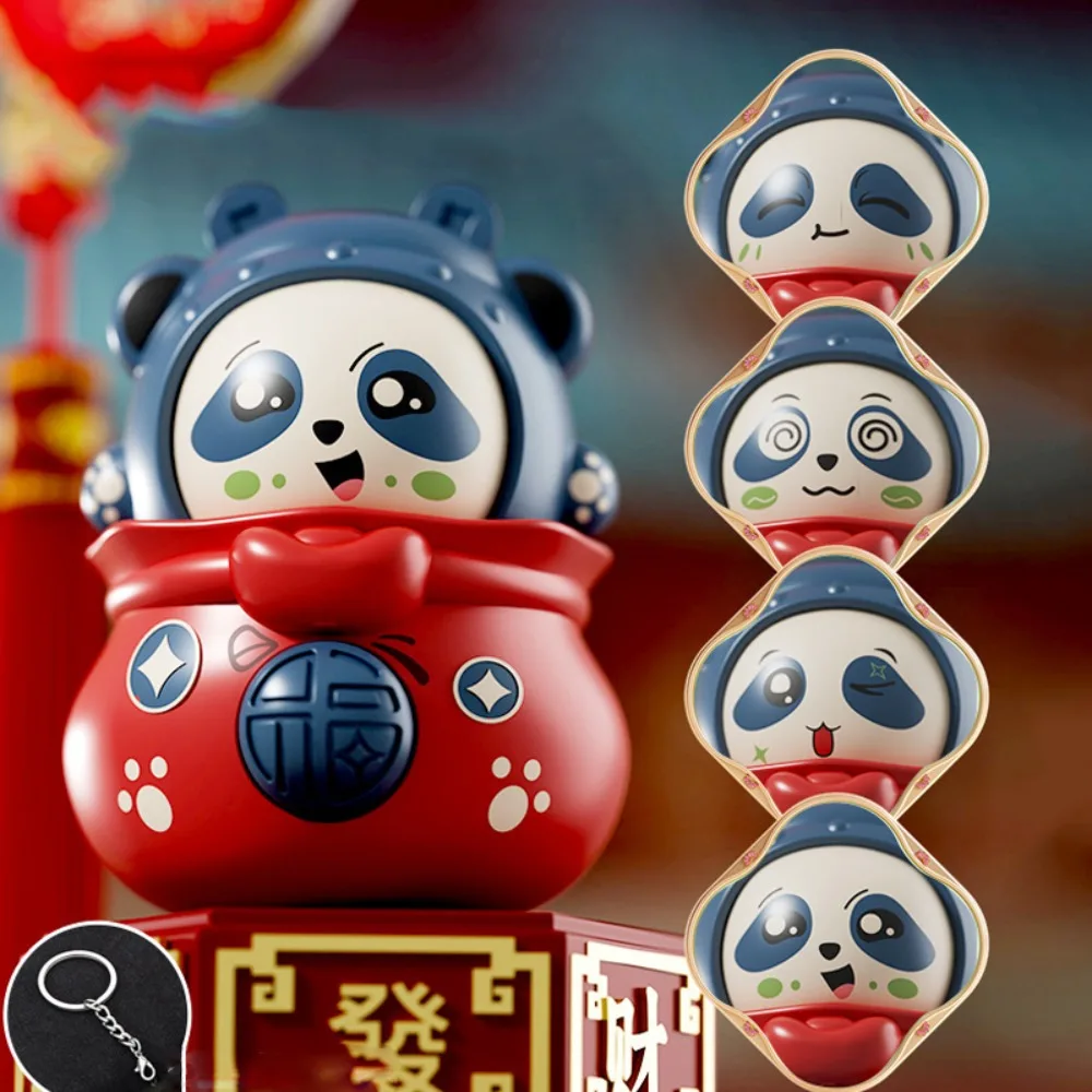 Кукла-брелок с изменением лица панды 3 игрушка для смены в китайском стиле кулон