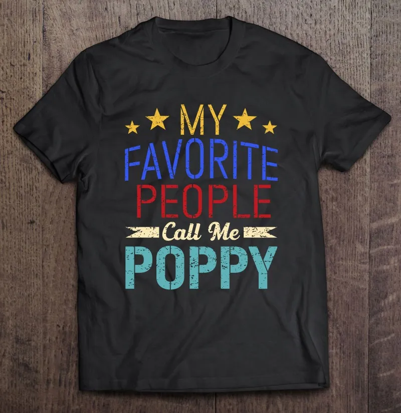 

Футболка мужская с надписью «Call Me Poppy Дедушка»