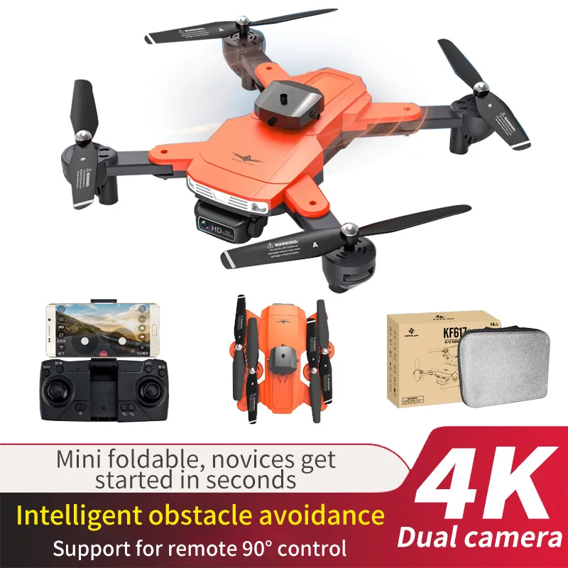 

Новинка 2022, мини-Дрон KF617, 4k, двойная камера, Дрон, вертолет, профессиональный стиль, игрушки для предотвращения препятствий