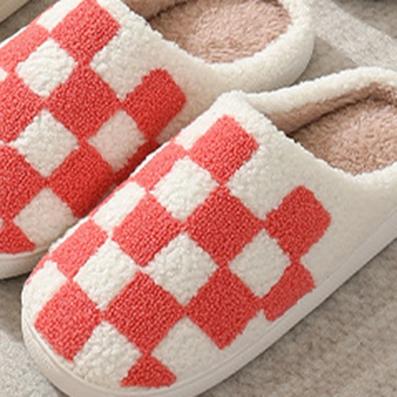 Популярные хлопковые тапочки женские розовые домашние шлепанцы с решеткой