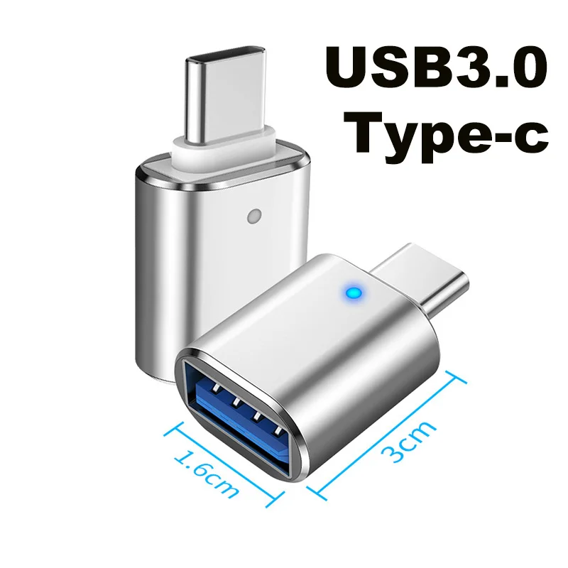 

USB 3.0 To Type-C OTG Adapter USB type C Male To Micro USB Female Converter For Macbook Samsung S20 USBC OTG Connector