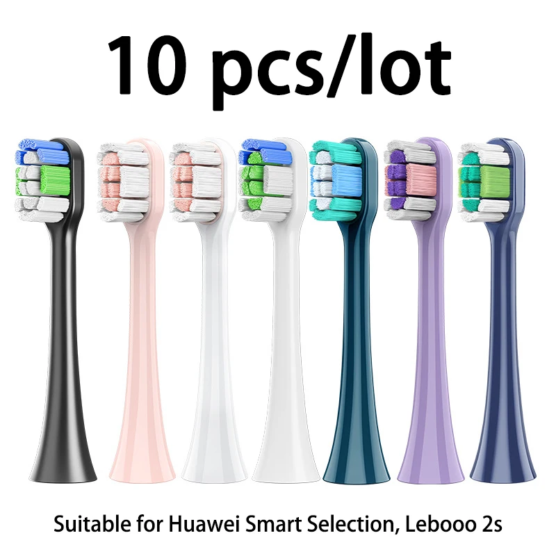 10 шт., сменная электрическая зубная щетка с мягкой щетиной, насадка для зубной щетки, Глубокая чистка для Huawei Smart choose/Lebooo 2s 10 шт., сменная электрическая зубная щетка с мягкой щетиной, насадка для зубной щетки, Глубокая чистка для Huawei Smart choose/Lebooo 2s