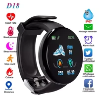 d18 pro smart watch bluetooth fitness tracker sports heart rate monitor blood waterproof women fashion bracelet for android ios