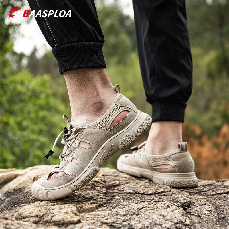 2023 Baasploa Men Upstream Shoes Summer Outdoor Shoes Breathable Aqua Shoes for Men Non-Slip Quick Drying Sandals Free Shipping