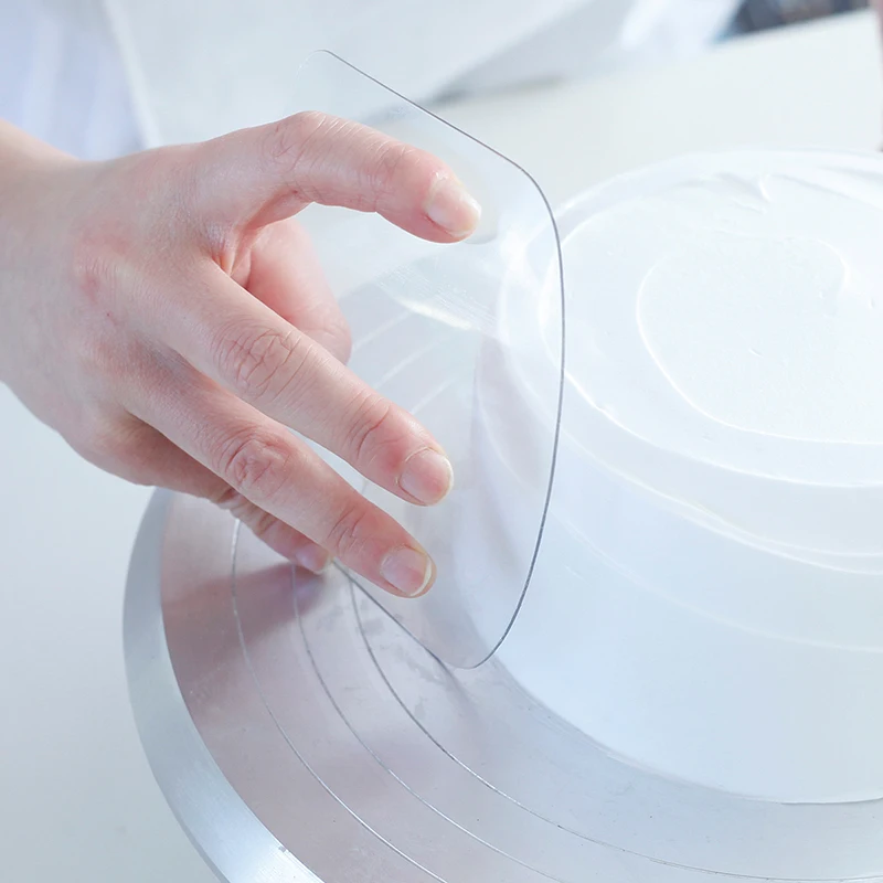 

5pcs/Lot Transparent Cake Scraper Practical Plastic Soft Dough Cutter Mousse Cake Cream Scraper Fondant Pastry Decoration Tools