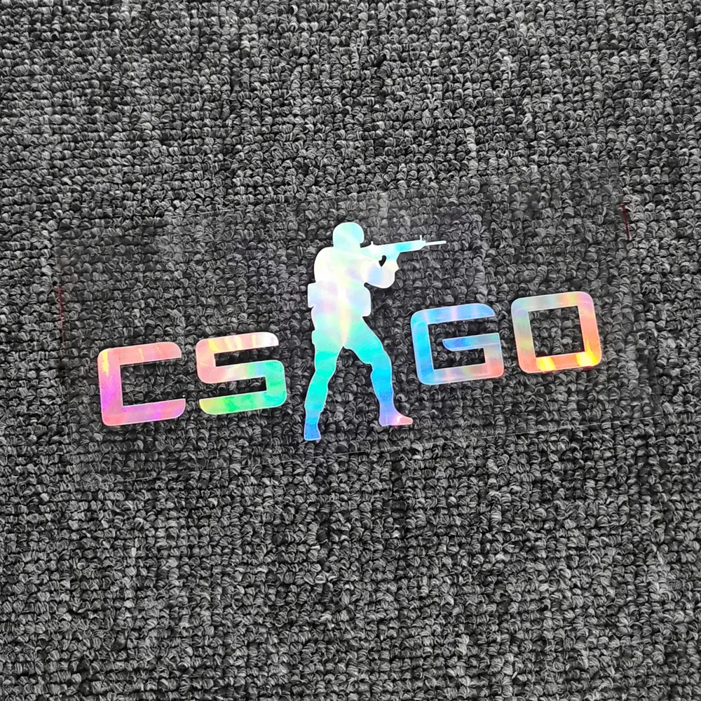 Фото Наклейки на автомобиль Counter Strike CS GO, светоотражающие наклейки для лобового стекла, бампера, багажника, мотоциклов, компьютерного корпуса CIVIC D2 №1