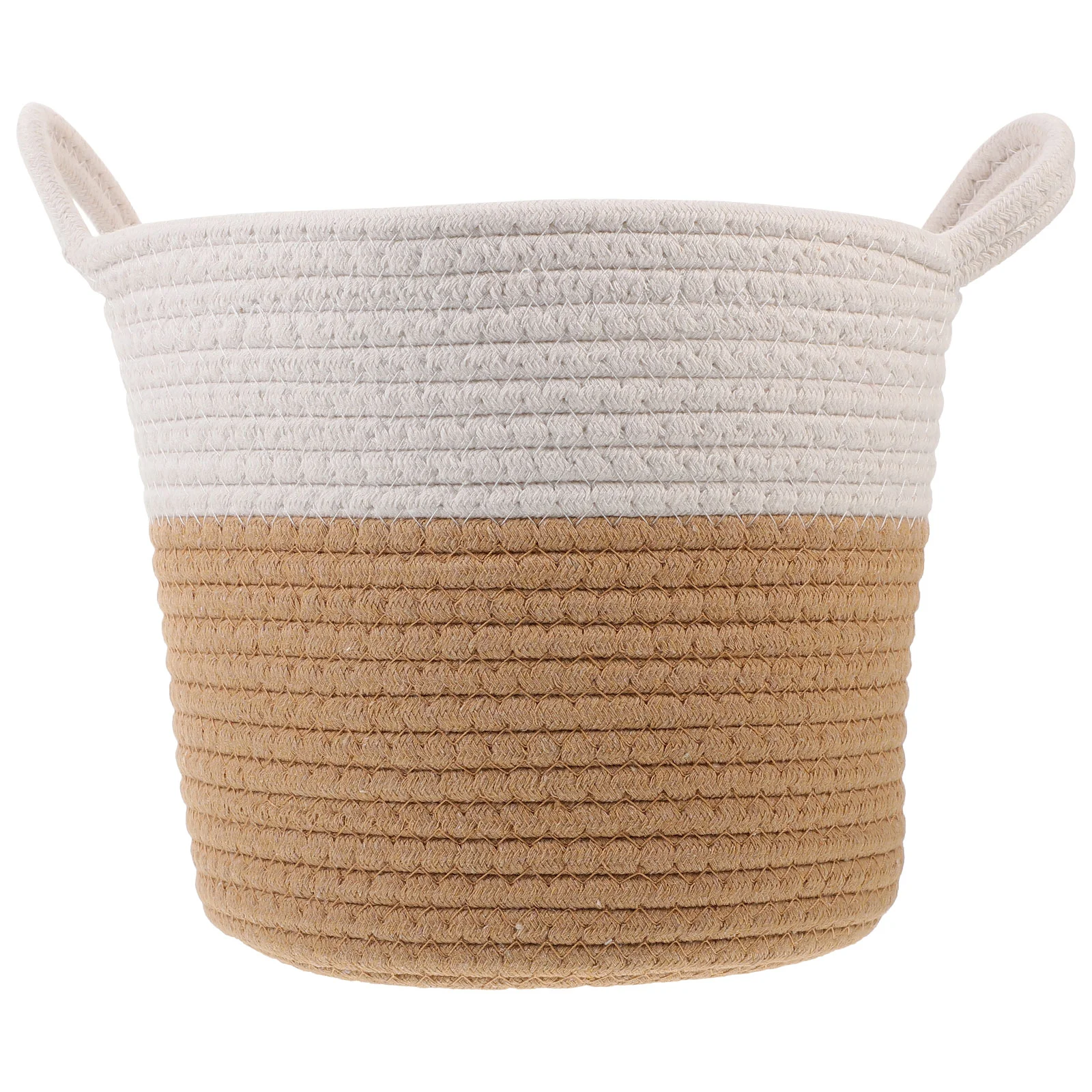 

Cotton Rope Hamper Bedside Closet Sundries Holder Container Large Woven