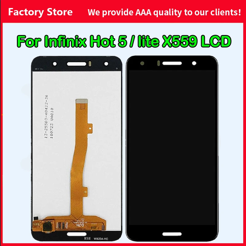 AAA Качество 5,5 дюймов IPS LCD для Infinix Hot 5 ЖК-экран Замена для INFINIX X559C X559 X559F ЖК-экран в сборе